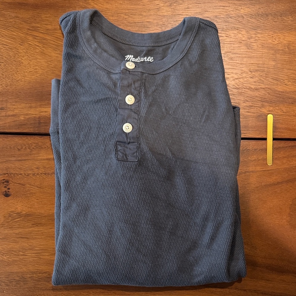 Madewell Navy Casual Button Down Shirt